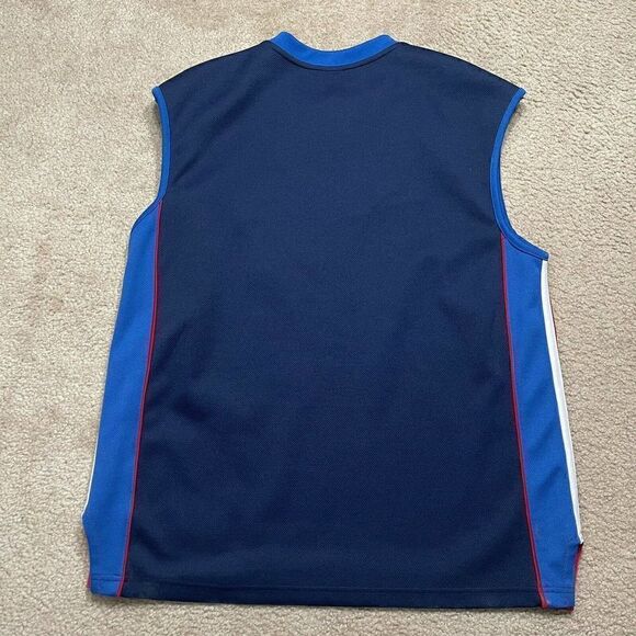 Vintage Nike NBA Authentics Detroit Pistons Team Jersey Pull Over Blue Large - Picture 6 of 10